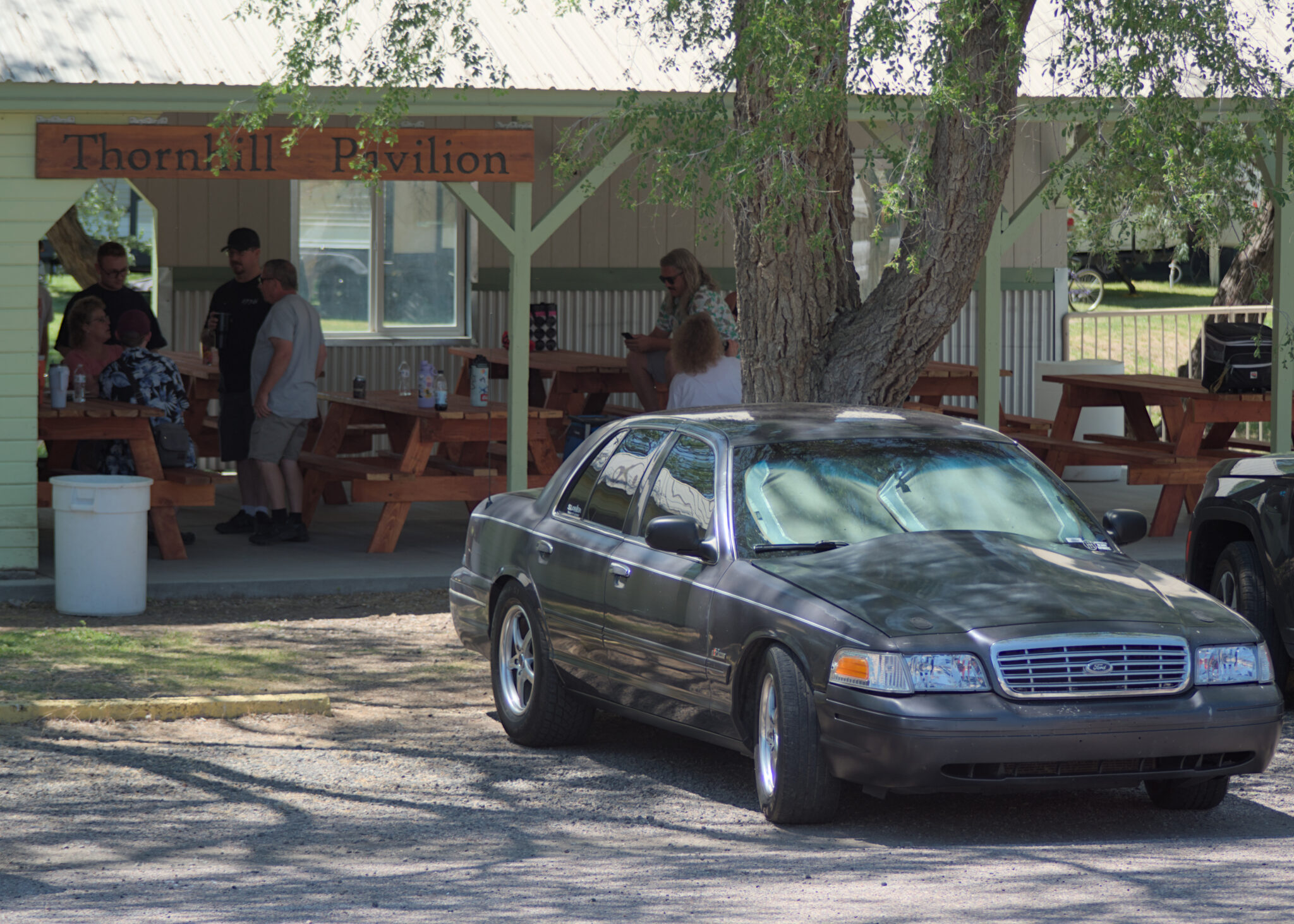 My Crown Vic waiting to depart the festivties.